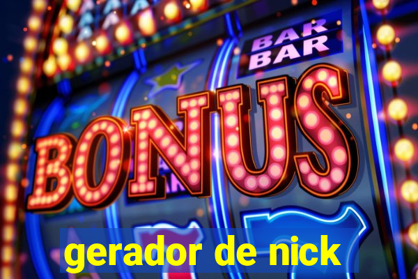 gerador de nick